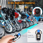 SF22R+09C Trådlöst Motorcykel Larmsystem med Fjärrkontroll USB Uppladdningsbar Vattentät Cykel Stöldskydd