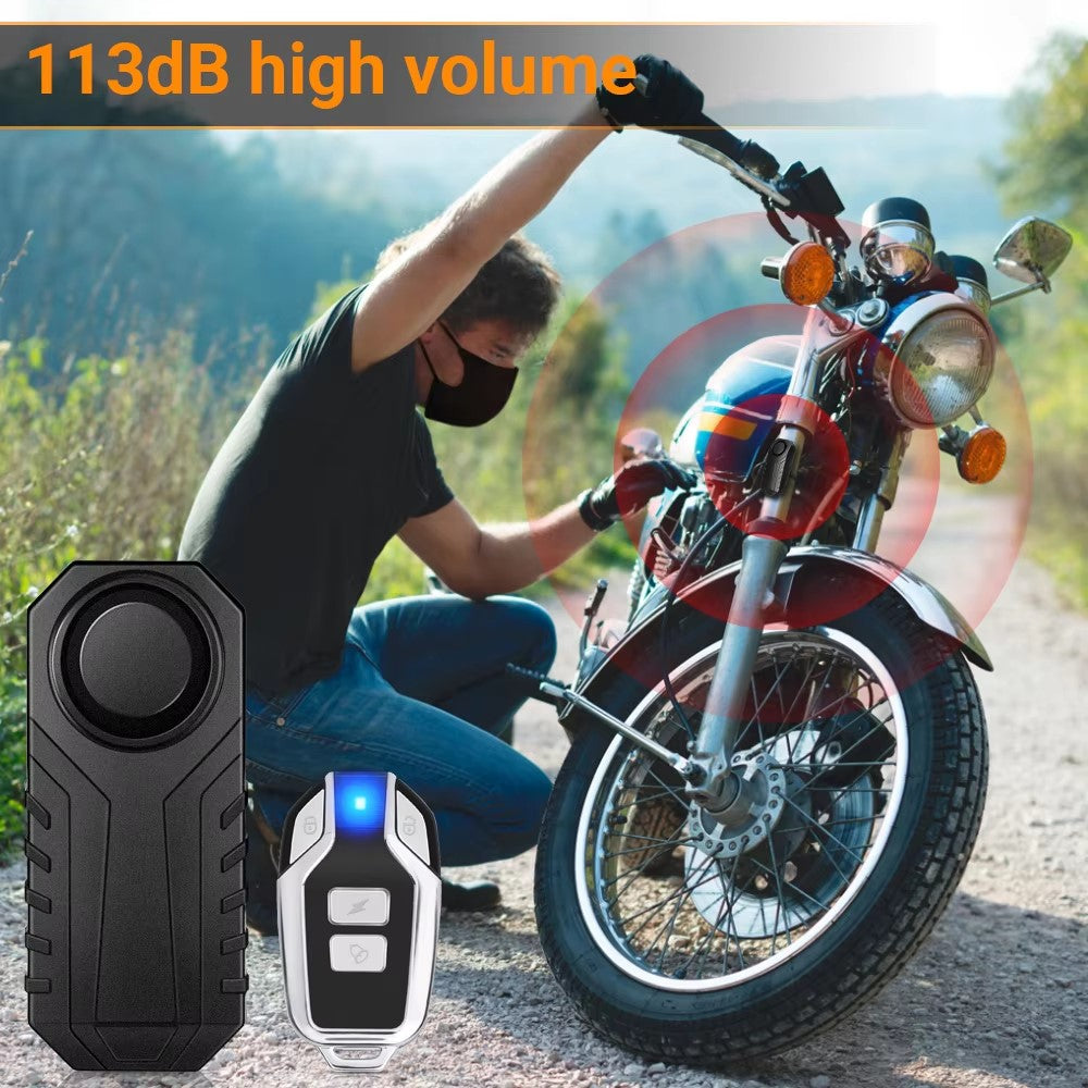 SF22R+09C Trådlöst Motorcykel Larmsystem med Fjärrkontroll USB Uppladdningsbar Vattentät Cykel Stöldskydd