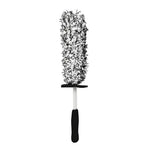 Wheel Rim Cleaning Brush Automobile Tire Hub Ultra-fine Microfiber Cleaner Tool with Spacer Plate