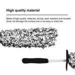 Wheel Rim Cleaning Brush Automobile Tire Hub Ultra-fine Microfiber Cleaner Tool with Spacer Plate