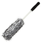 Wheel Rim Cleaning Brush Automobile Tire Hub Ultra-fine Microfiber Cleaner Tool with Spacer Plate