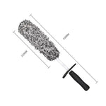 Wheel Rim Cleaning Brush Automobile Tire Hub Ultra-fine Microfiber Cleaner Tool with Spacer Plate