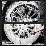 Wheel Rim Cleaning Brush Automobile Tire Hub Ultra-fine Microfiber Cleaner Tool with Spacer Plate