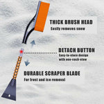 ST-3910 2-in-1 Detachable Car Snow Brush Ice Scraper Winter Windshield Cleaner for Vehicles