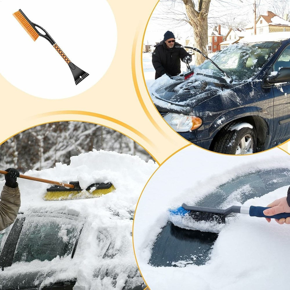 ST-3910 2-in-1 Detachable Car Snow Brush Ice Scraper Winter Windshield Cleaner for Vehicles