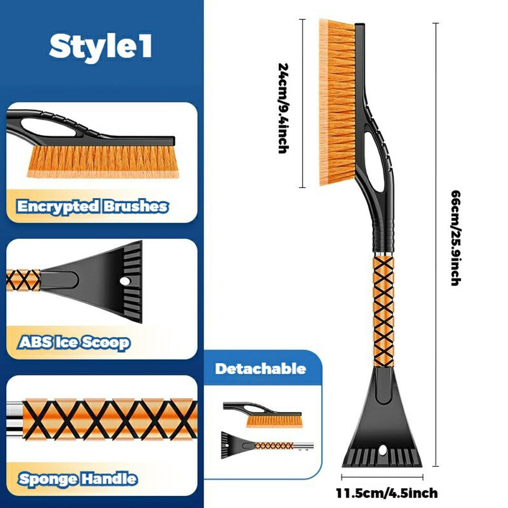 ST-3910 2-in-1 Detachable Car Snow Brush Ice Scraper Winter Windshield Cleaner for Vehicles