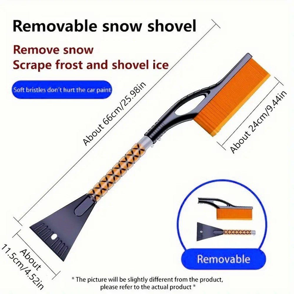 ST-3910 2-in-1 Detachable Car Snow Brush Ice Scraper Winter Windshield Cleaner for Vehicles