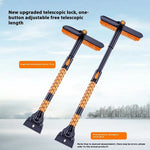 ST-3908 Telescopic handle Windshield Cleaner for Vehicles 2 in 1 360 Degree Rotatable Car Snow Brush Ice Scraper