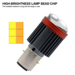 Motorcycle Dual Lens Projector LED Headlight High Low Beam Waterproof Electric Vehicle Front Lamp