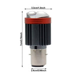 Motorcycle Dual Lens Projector LED Headlight High Low Beam Waterproof Electric Vehicle Front Lamp