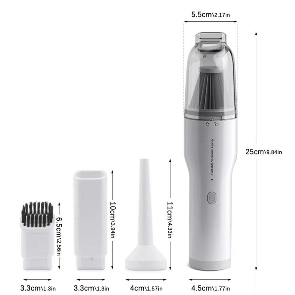 Portable Wireless Handheld Vacuum Cleaner Metal Filter High Power Suction Blower for Car Home