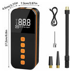 Portable Car Tire Inflator Digital Display Multifunction Wireless Electric Air Pump with LED Light