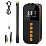 Portable Car Tire Inflator Digital Display Multifunction Wireless Electric Air Pump with LED Light