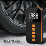Portable Car Tire Inflator Digital Display Multifunction Wireless Electric Air Pump with LED Light
