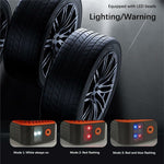 Portable Car Tire Inflator Digital Display Multifunction Wireless Electric Air Pump with LED Light