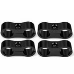 F08129-4 4PCS AN4 Aluminum Alloy Fuel Line Mounting Clamp Hose Adapter