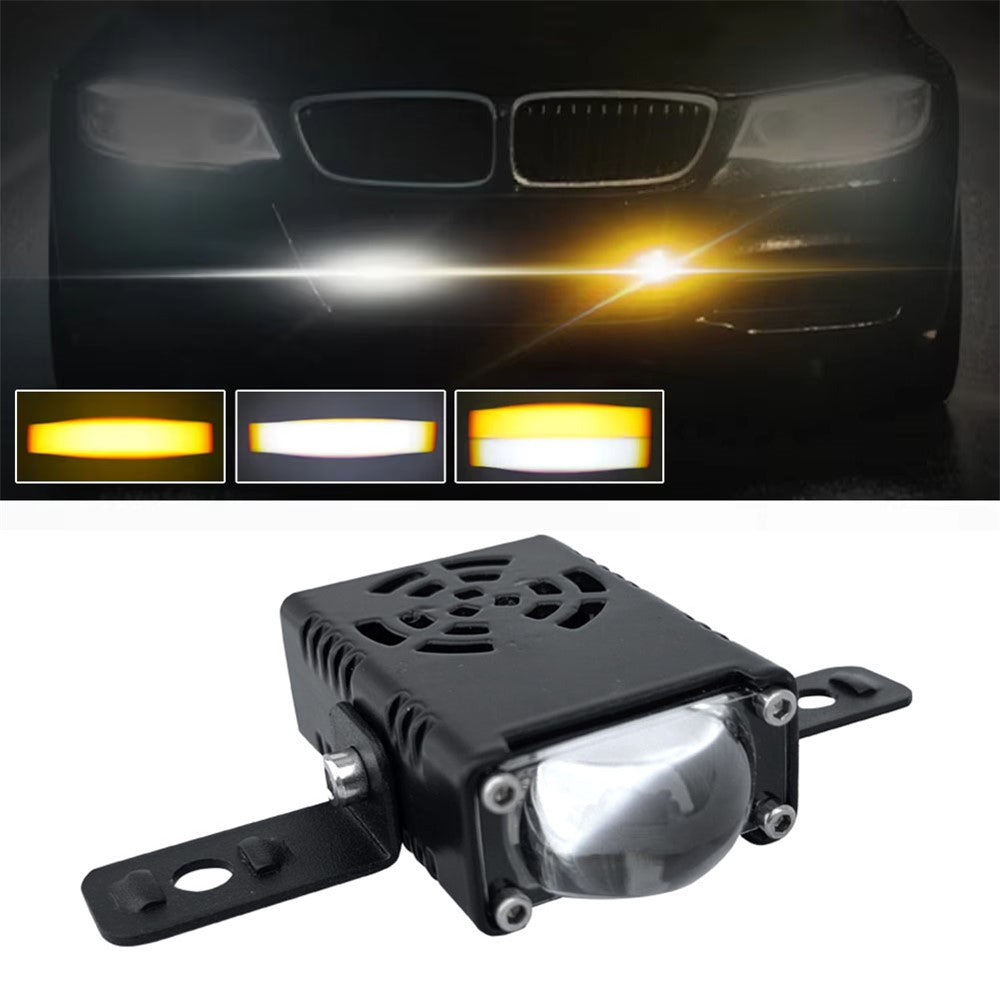 Bil LED-spotlight IP67 vandtæt gul og hvidt lys fjern- og nærlys til lastbil / SUV / ATV