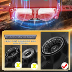 Bil LED-spotlight IP67 vandtæt gul og hvidt lys fjern- og nærlys til lastbil / SUV / ATV