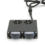 2-LED Car Spotlight IP67 Waterproof Yellow and White Light High Low Beam Lamp for Truck / SUV / ATV