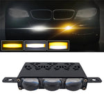 3-LED Car Spotlight IP67 Waterproof Yellow and White Light High Low Beam Lamp for Truck / SUV / ATV