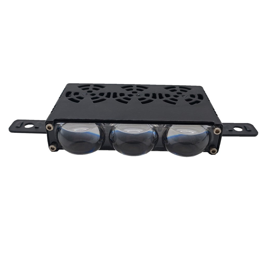 3-LED Car Spotlight IP67 Waterproof Yellow and White Light High Low Beam Lamp for Truck / SUV / ATV