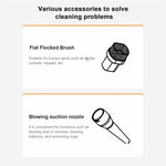 4000PA Strong Suction Wireless Car Vacuum Cleaner Low Noise Handheld Portable Dust Buster