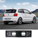European License Plate Frame with 4-LED Night Vision AHD 1080P Wide Angle Car Rear View Camera for Reverse Parking