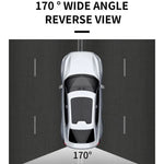 European License Plate Frame with 4-LED Night Vision AHD 1080P Wide Angle Car Rear View Camera for Reverse Parking