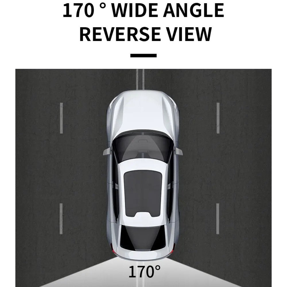 European License Plate Frame with 4-LED Night Vision AHD 1080P Wide Angle Car Rear View Camera for Reverse Parking