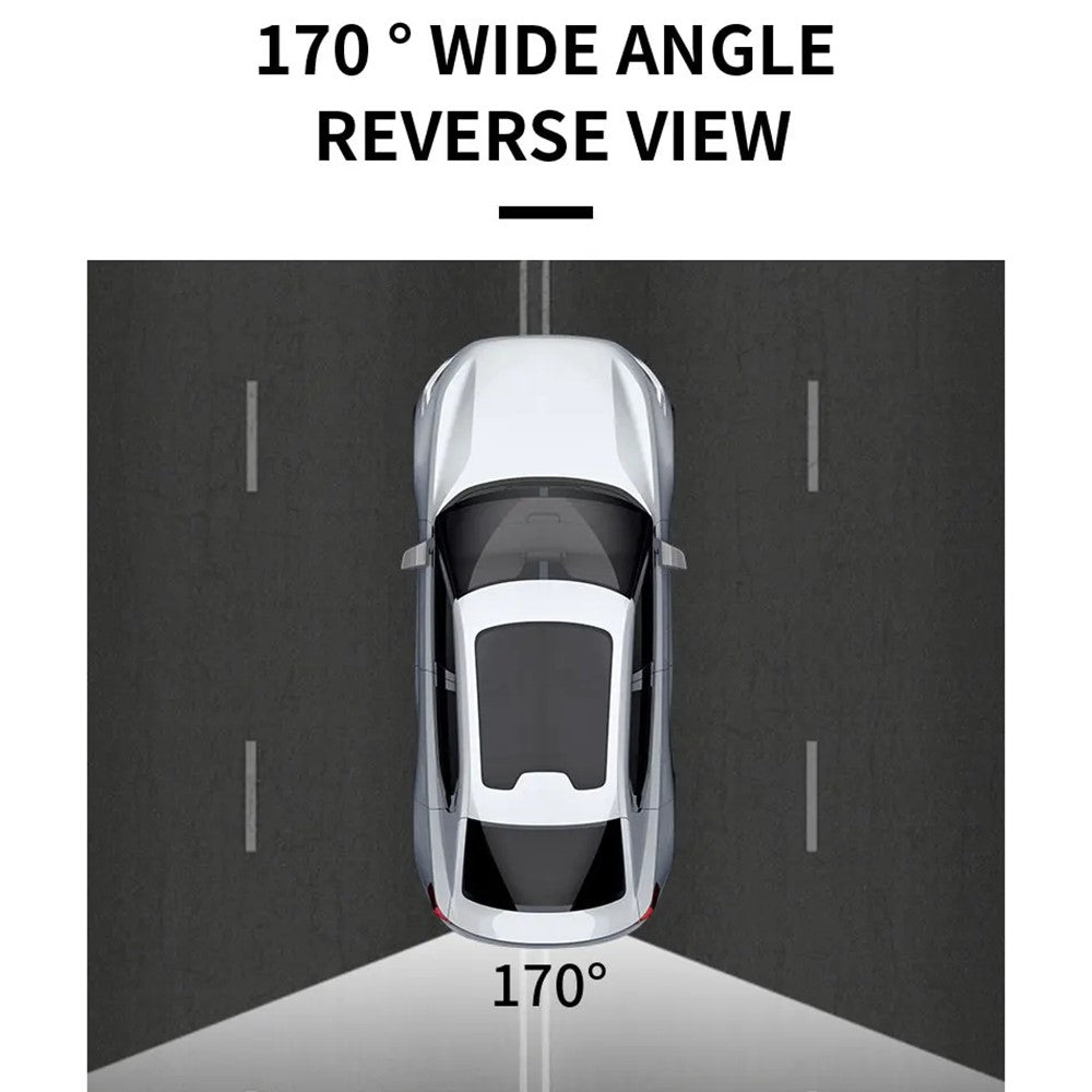 European License Plate Frame with 8-LED Night Vision AHD 1080P Wide Angle Car Rear View Camera for Reverse Parking