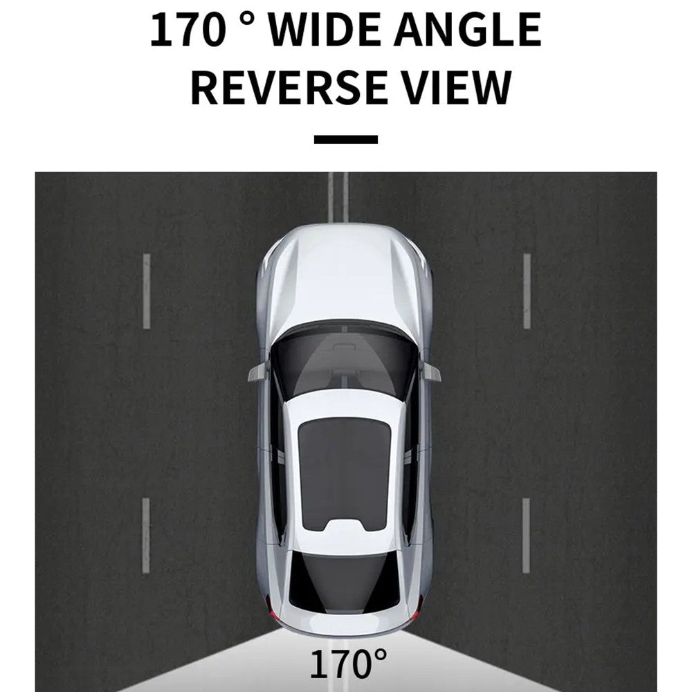 European License Plate Frame with 12-LED Night Vision AHD 1080P Wide Angle Car Rear View Camera for Reverse Parking