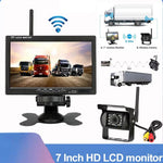 7 Inch Wireless Backup Camera System for Bus IP67 Waterproof Rear View Night Vision LCD Monitor