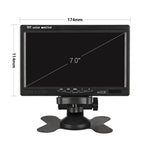 7 Inch Wireless Backup Camera System for Bus IP67 Waterproof Rear View Night Vision LCD Monitor