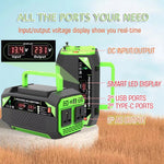 300W 12V DC to 220V AC Car Power Inverter with AC Outlet 2 USB + 2 Type-C Fast Charger for Laptop Tablet