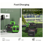 300W 12V DC to 220V AC Car Power Inverter with AC Outlet 2 USB + 2 Type-C Fast Charger for Laptop Tablet