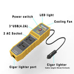 12V DC til 220V AC 400W Bil Power Inverter Bærbar 3 USB-porte + 2 AC-udtag Konverter