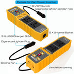 12V DC til 220V AC 400W Bil Power Inverter Bærbar 3 USB-porte + 2 AC-udtag Konverter