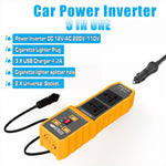 12V DC til 220V AC 400W Bil Power Inverter Bærbar 3 USB-porte + 2 AC-udtag Konverter