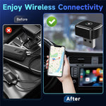 M26 2 in 1 For CarPlay  /  Android Auto Wired to Wireless Car Adapter 5.8G / 2.4G Dual Band WiFi Bluetooth-compatible USB Dongle