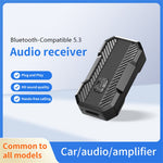 W23 Car Audio Receiver Adapter Bluetooth-Compatible 5.3 Hands-Free AUX Wireless Transmitter
