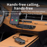 W23 Car Audio Receiver Adapter Bluetooth-Compatible 5.3 Hands-Free AUX Wireless Transmitter
