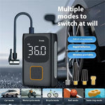 7.4V Car Tire Inflator 150 PSI Max Digital Display Portable Wireless Air Pump with LED Light