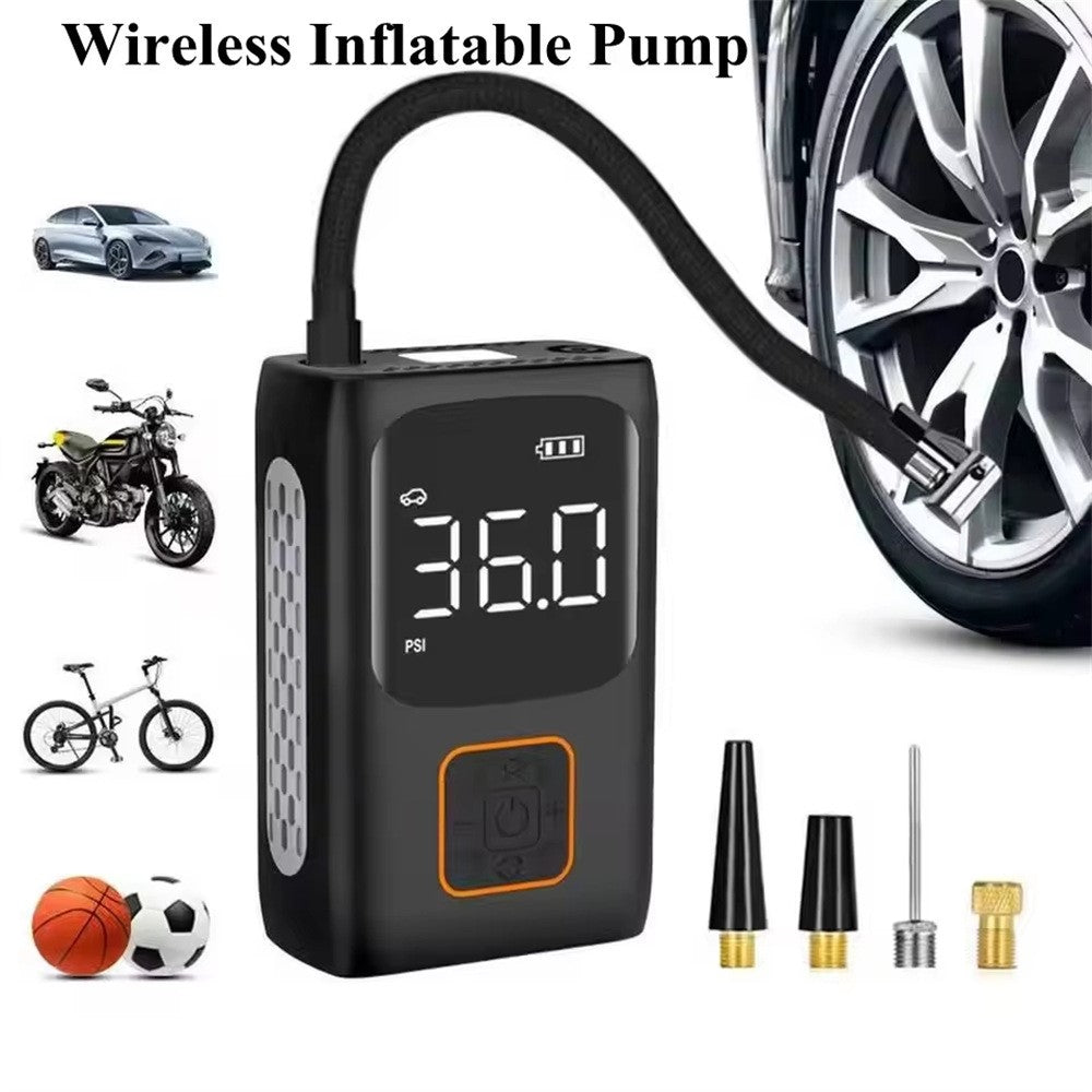 7.4V Car Tire Inflator 150 PSI Max Digital Display Portable Wireless Air Pump with LED Light