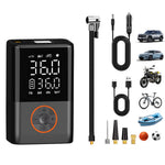 60W 150PSI Portable Wireless Mini Car Tire Air Pump Digital Display Handheld Inflator with LED Light