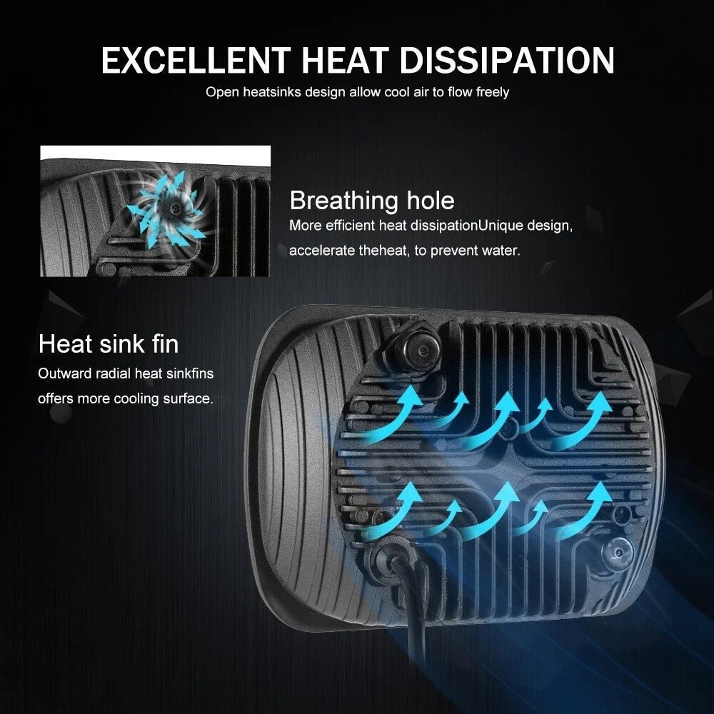 7 Inch LED Headlight with Arrow Turn Signals High Low Beam Offroad Driving Light Daytime Running Lamp