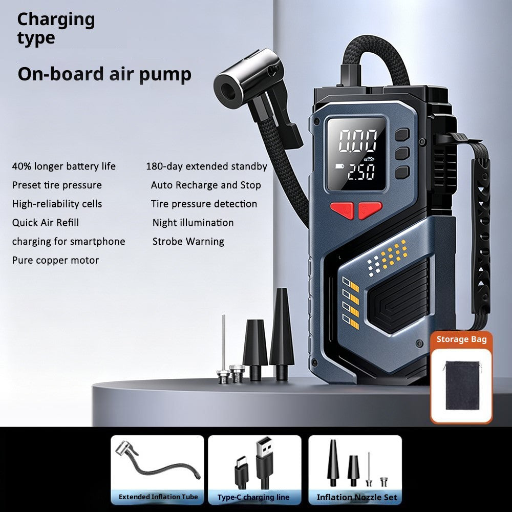 Wireless Tire Inflator Digital Display Portable Car Tire Air Pump for Auto, Motorcycles, Bikes, Balls
