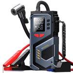 Digital Display Wireless Car Air Pump Emergency Jump Starter with Flashlight for Car Electric Vehicle