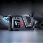 Digital Display Wireless Car Air Pump Emergency Jump Starter with Flashlight for Car Electric Vehicle