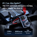 Digital Display Wireless Car Air Pump Emergency Jump Starter with Flashlight for Car Electric Vehicle
