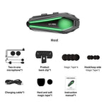 S7 PRO Motorcycle Helmet IP67 Waterproof Bluetooth-Compatible Headset Intercom with 2-in-1 Mic